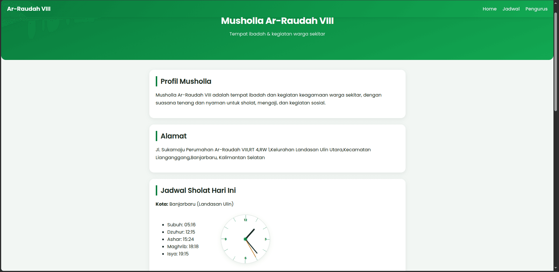 Mushola project preview