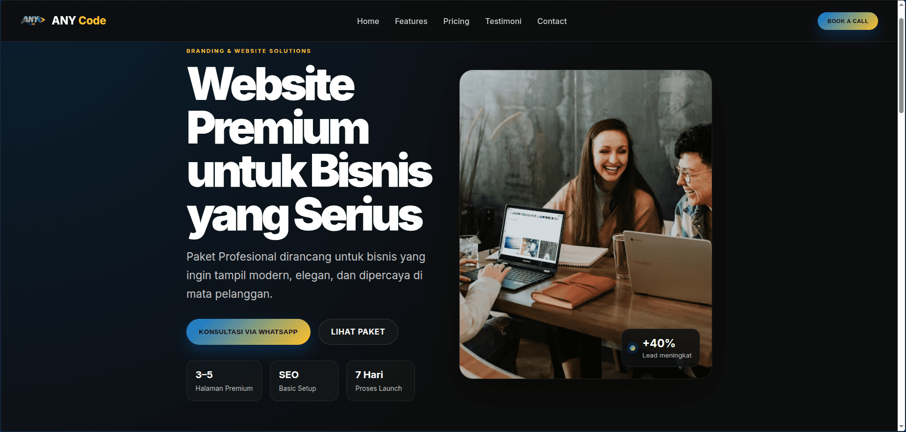 Website Premium 5 Halaman project preview