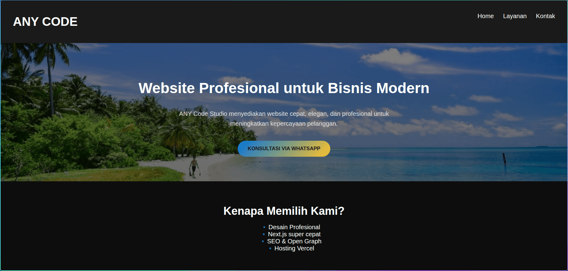 Website Profesional 3 Halaman project preview